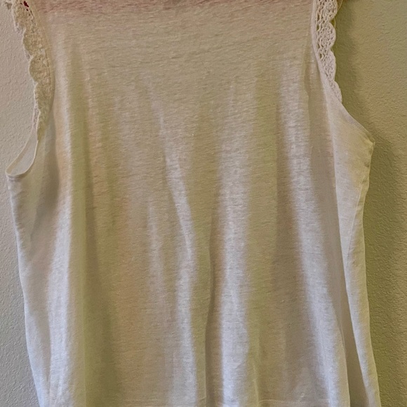 PAIGE White CHRISSY LINEN TANK Sz XL - Picture 5 of 7